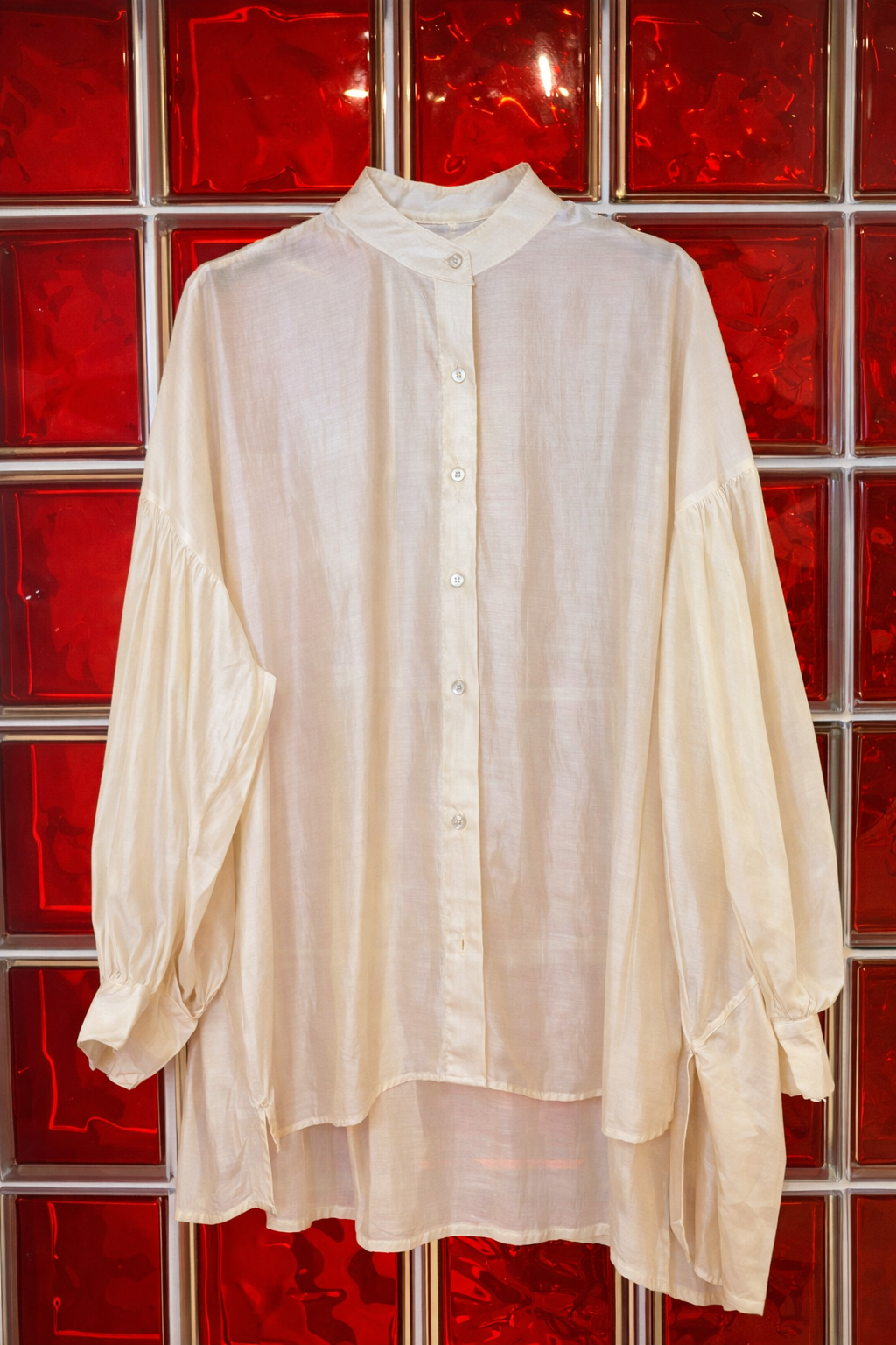 Chemise noire transparente