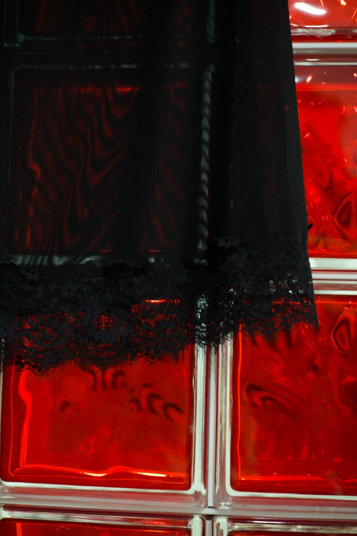 Jupe midi en dentelle