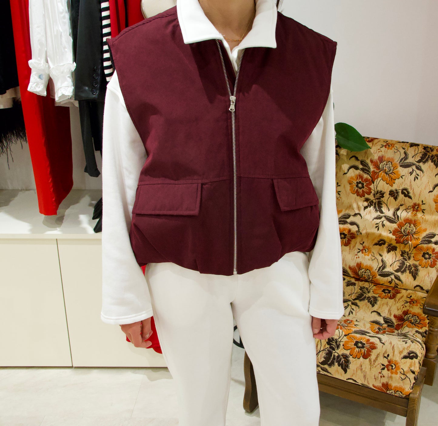Veste sans manches matelassée