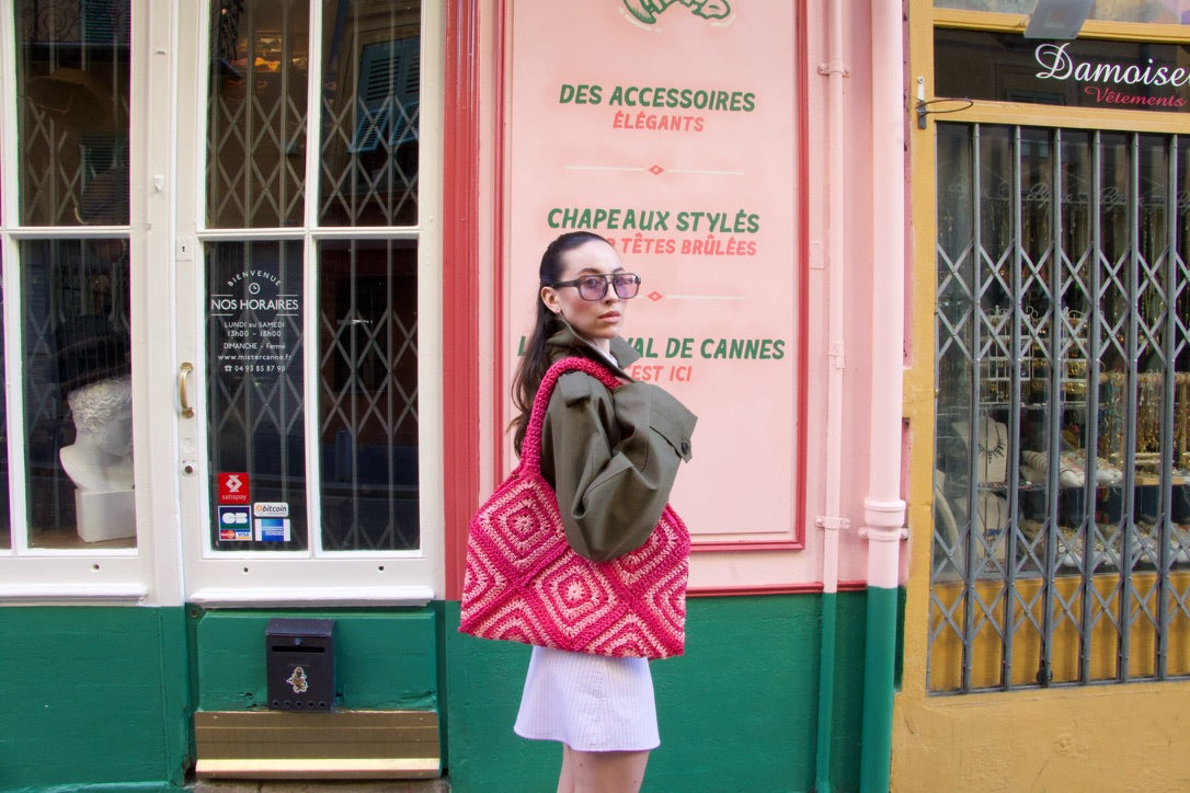 Sac en paille tressée