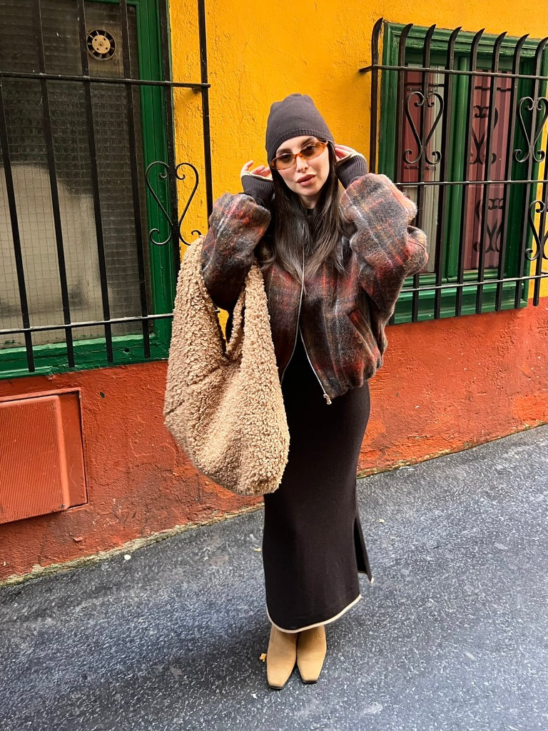 Jupe longue en laine & cachemire