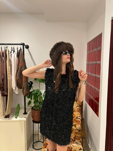 Chapeau en fausse fourrure