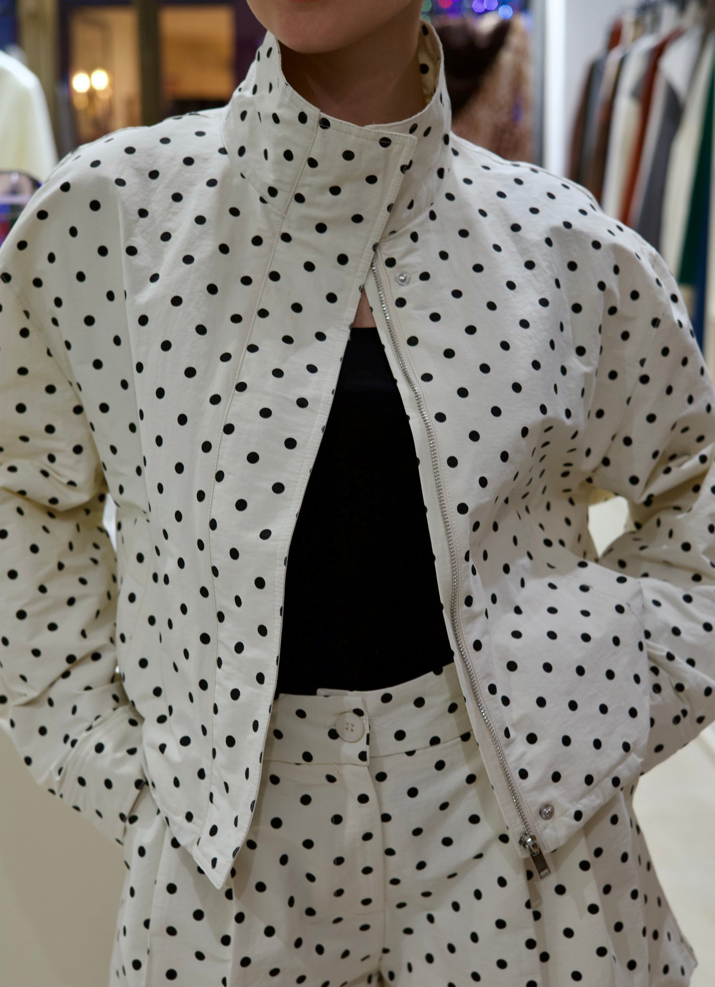 Veste à pois