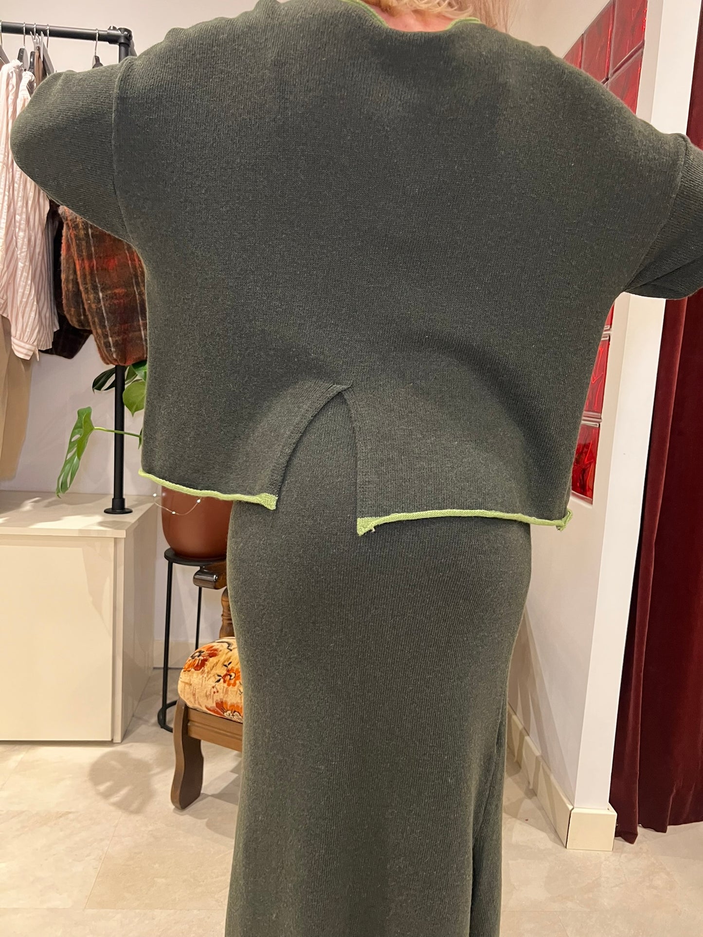 Pull col bateau en laine et cachemire