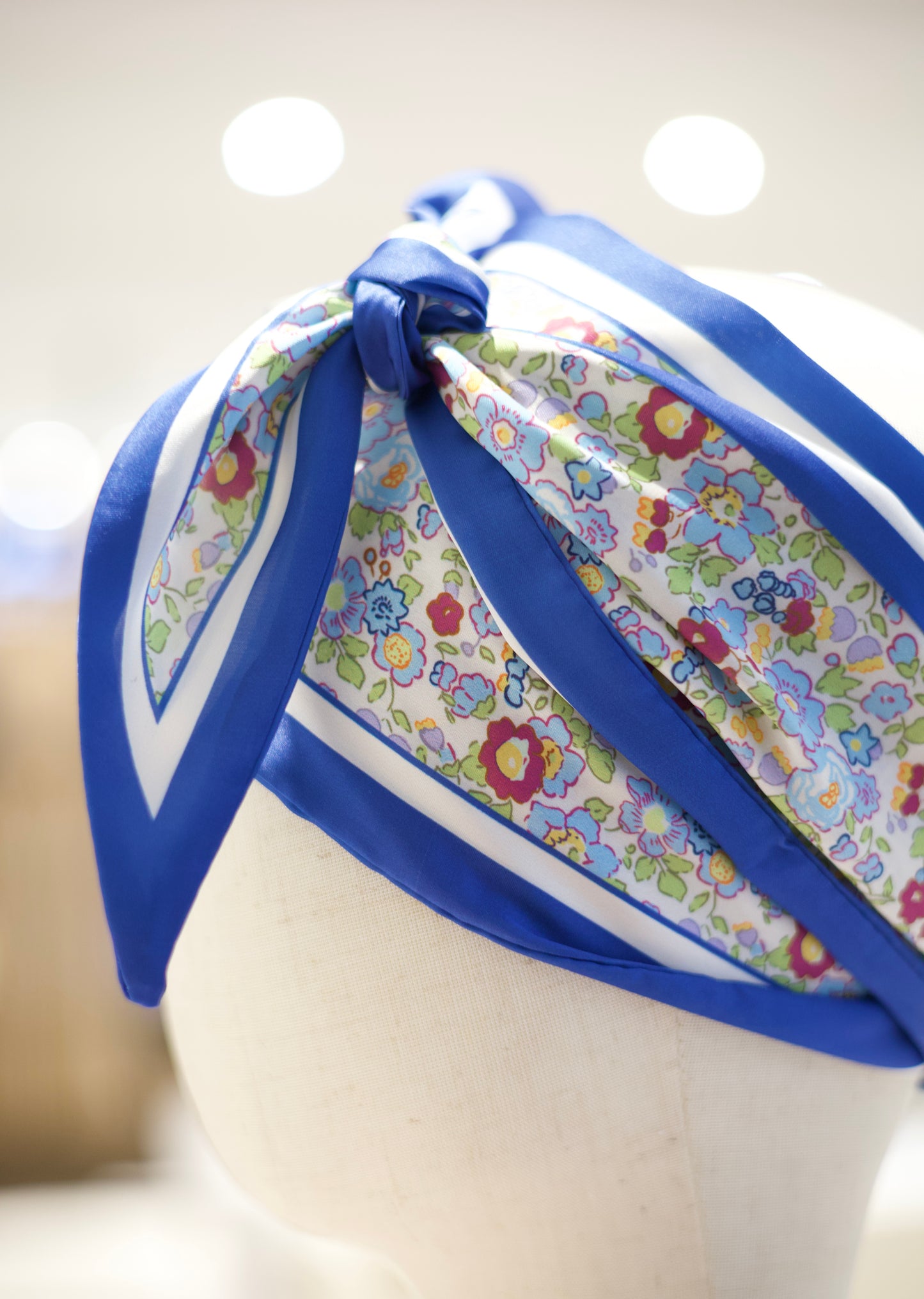 Bandeau foulard fleuri