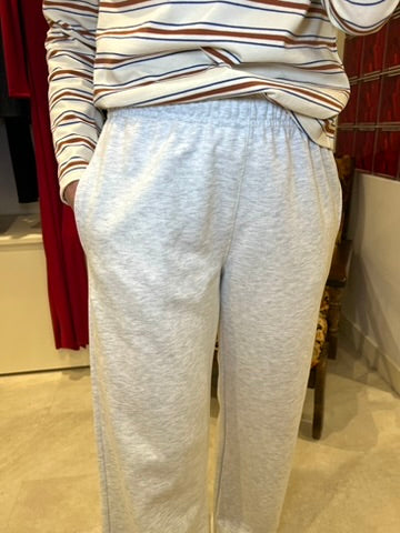 Jogging en coton gris clair