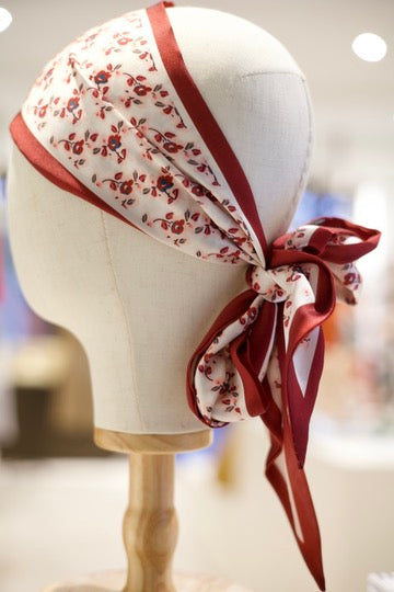 Bandeau foulard fleuri