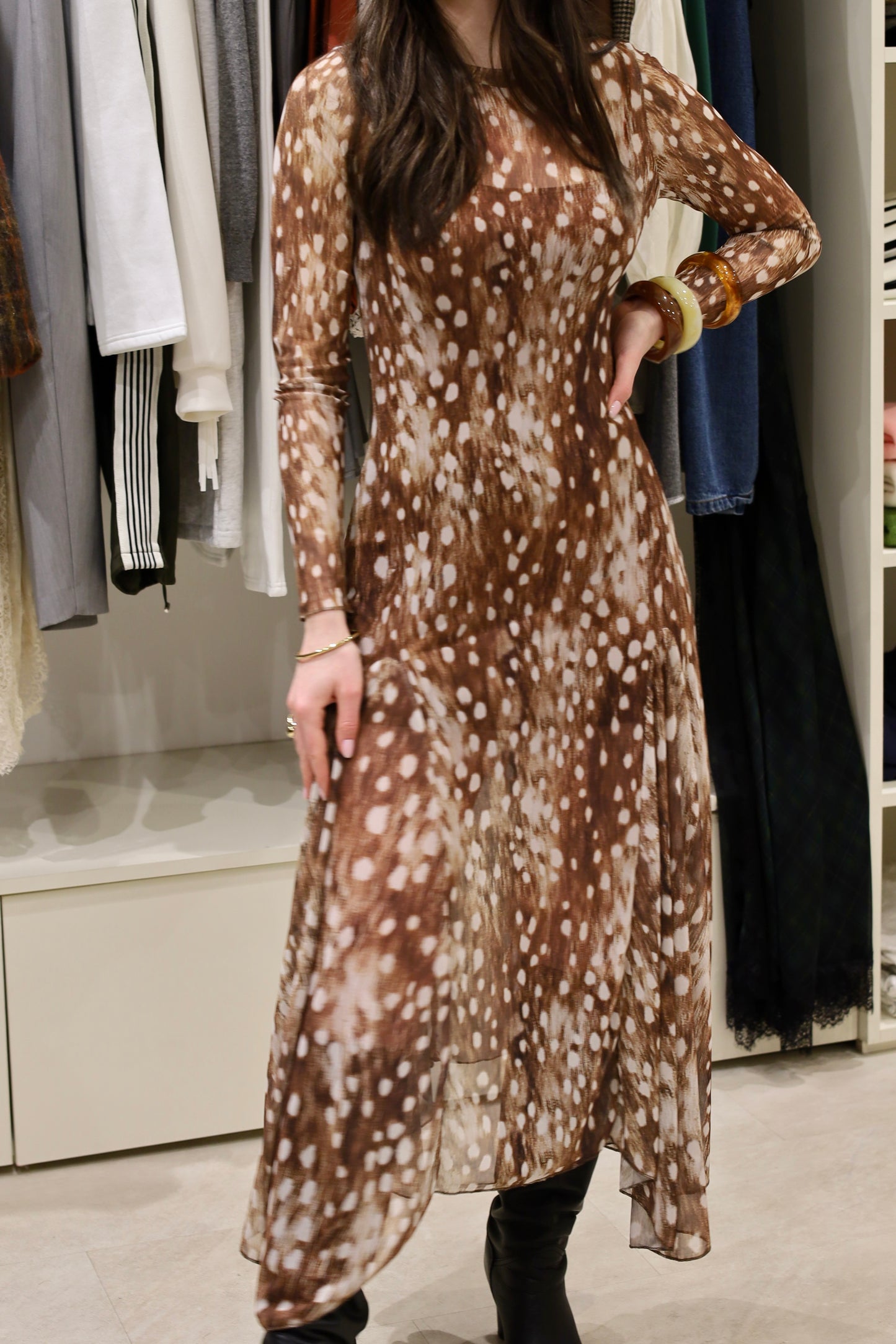 Robe fluide imprimée