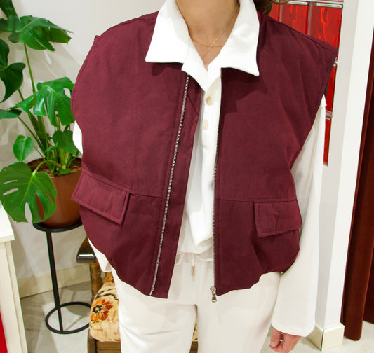 Veste sans manches matelassée
