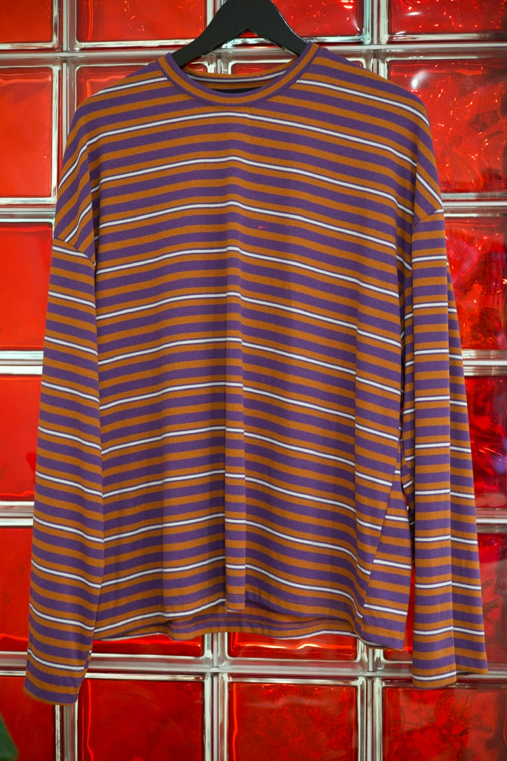 T-shirt rayé col rond