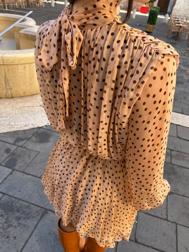 Robe fluide à pois