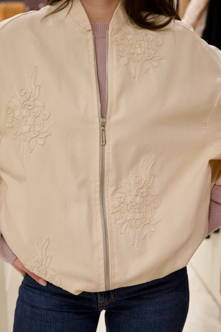 Veste bomber brodée