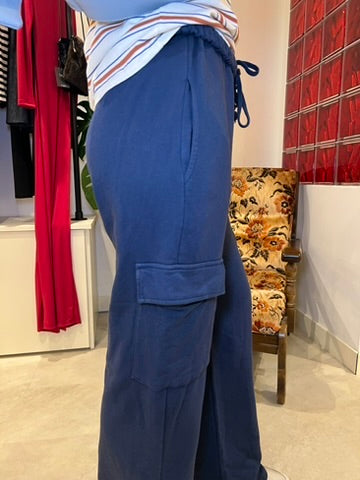 Jogging bleu marine esprit cargo