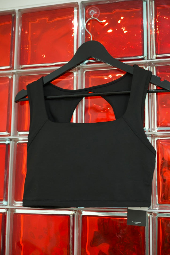 Brassière noire à dos ajouré