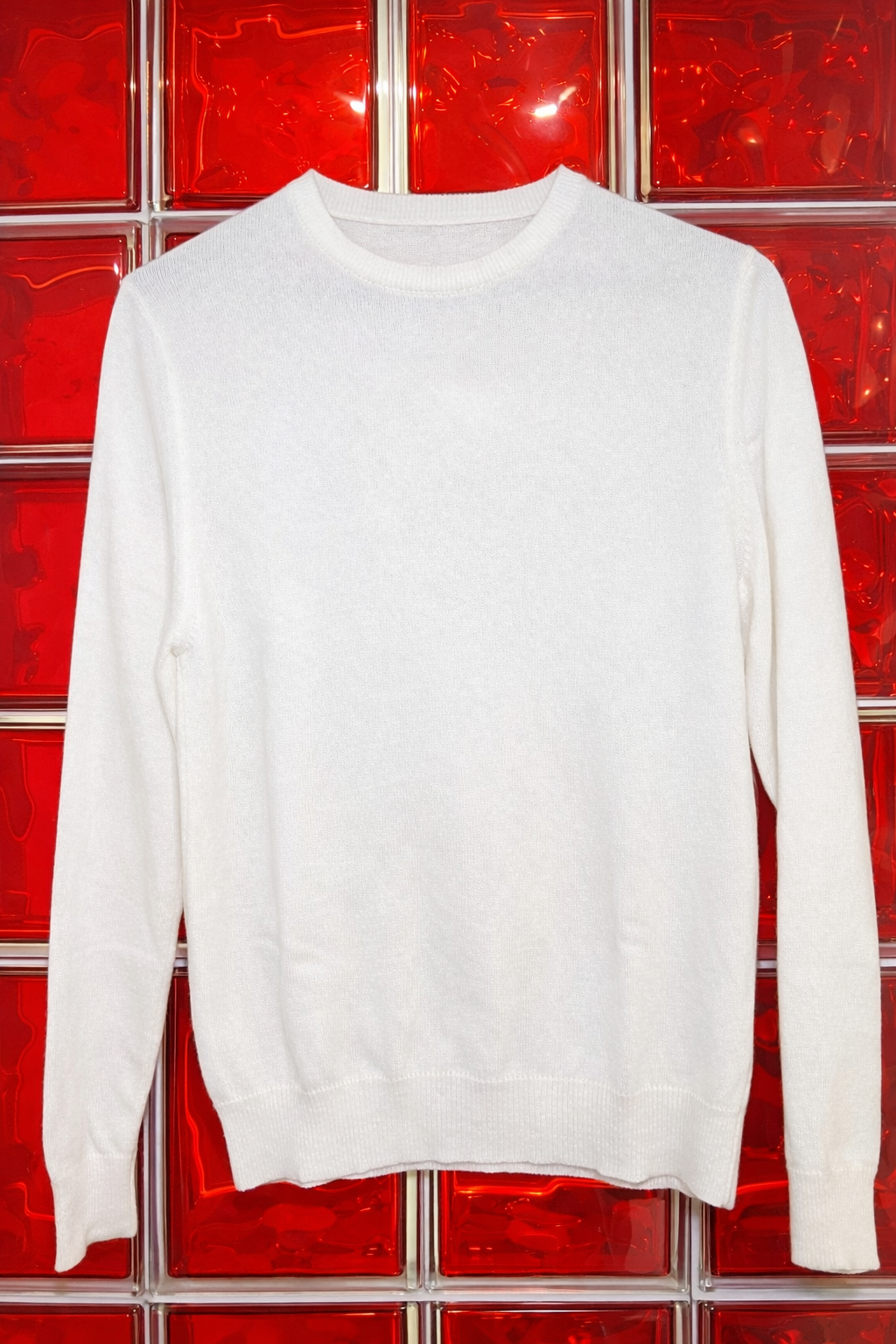 Pull col rond en laine & cachemire