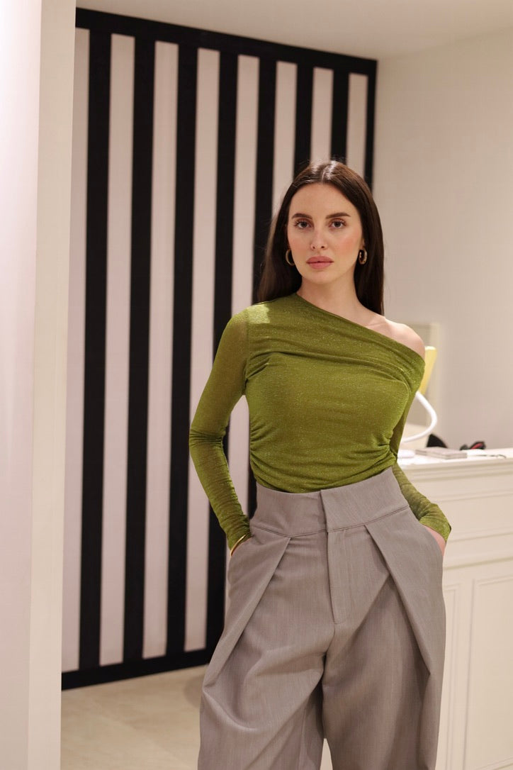 Pantalon tailleur gris