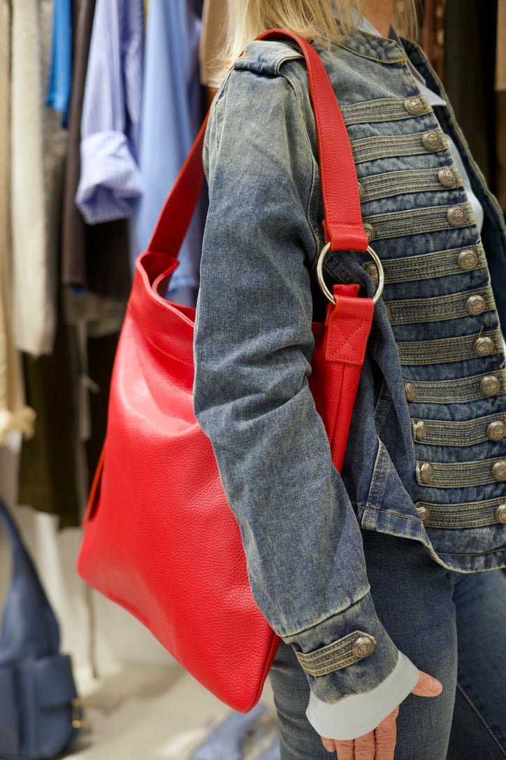 Veste en jean style officier