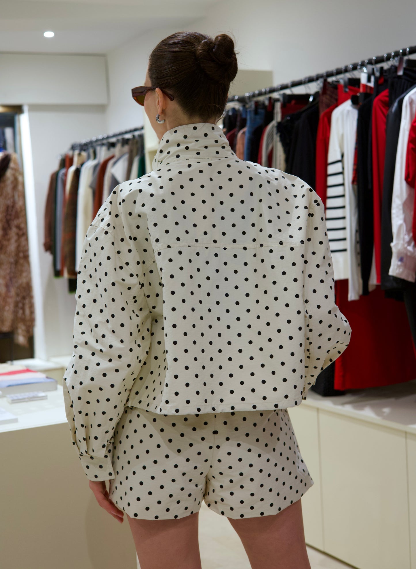 Veste à pois