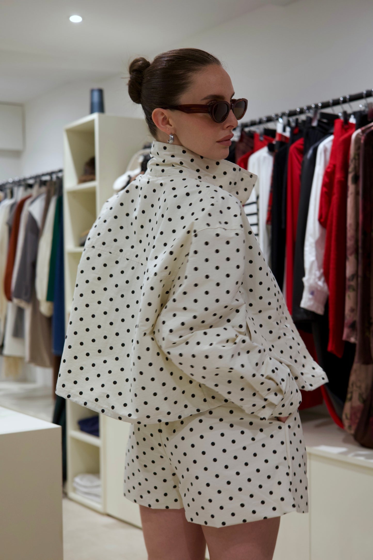 Veste à pois
