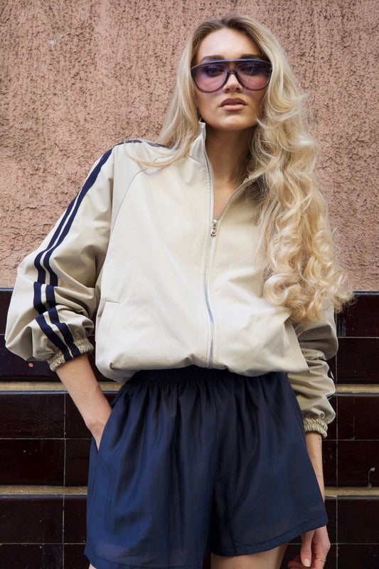 Veste zippée style track jacket