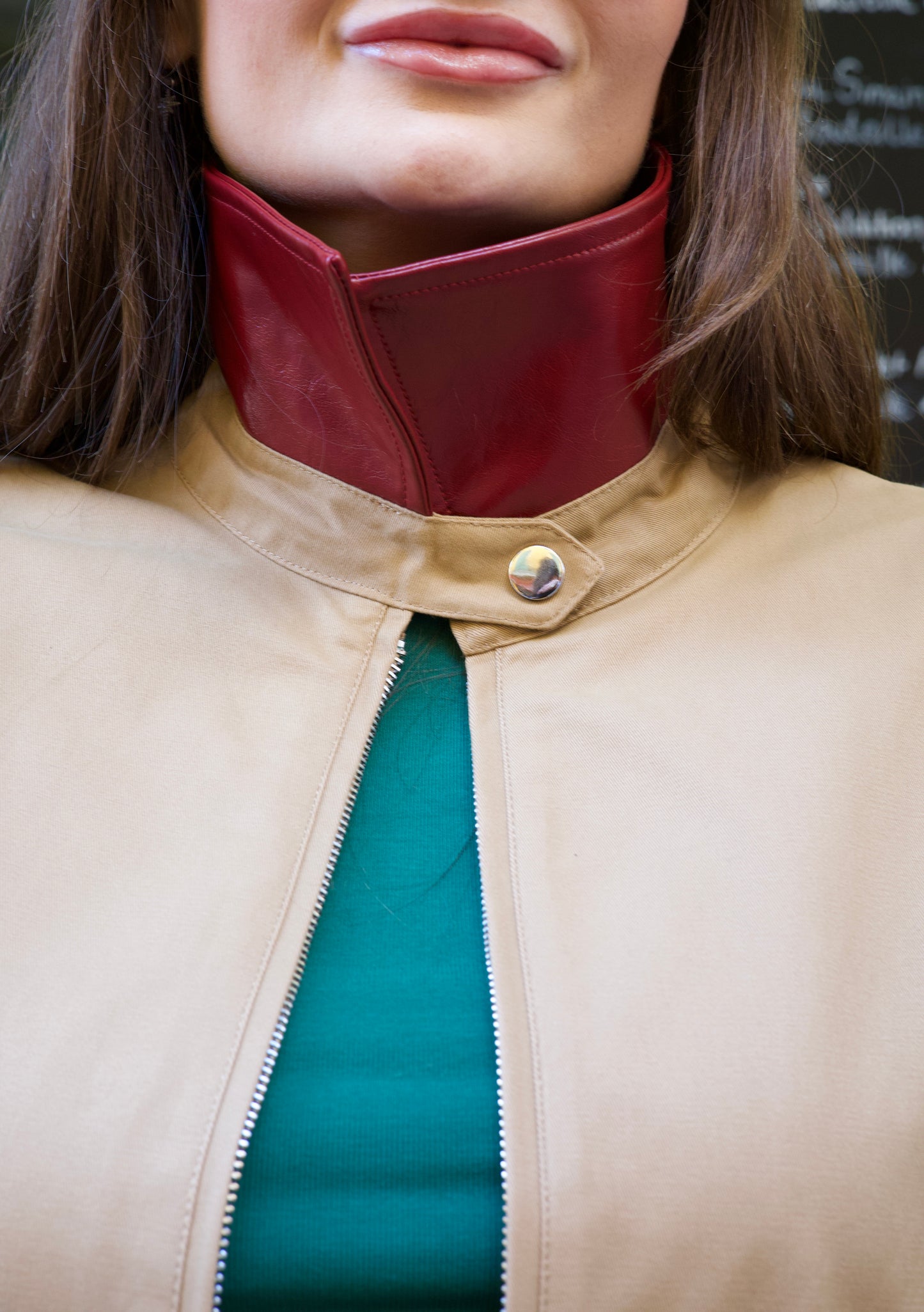 Veste beige zippé