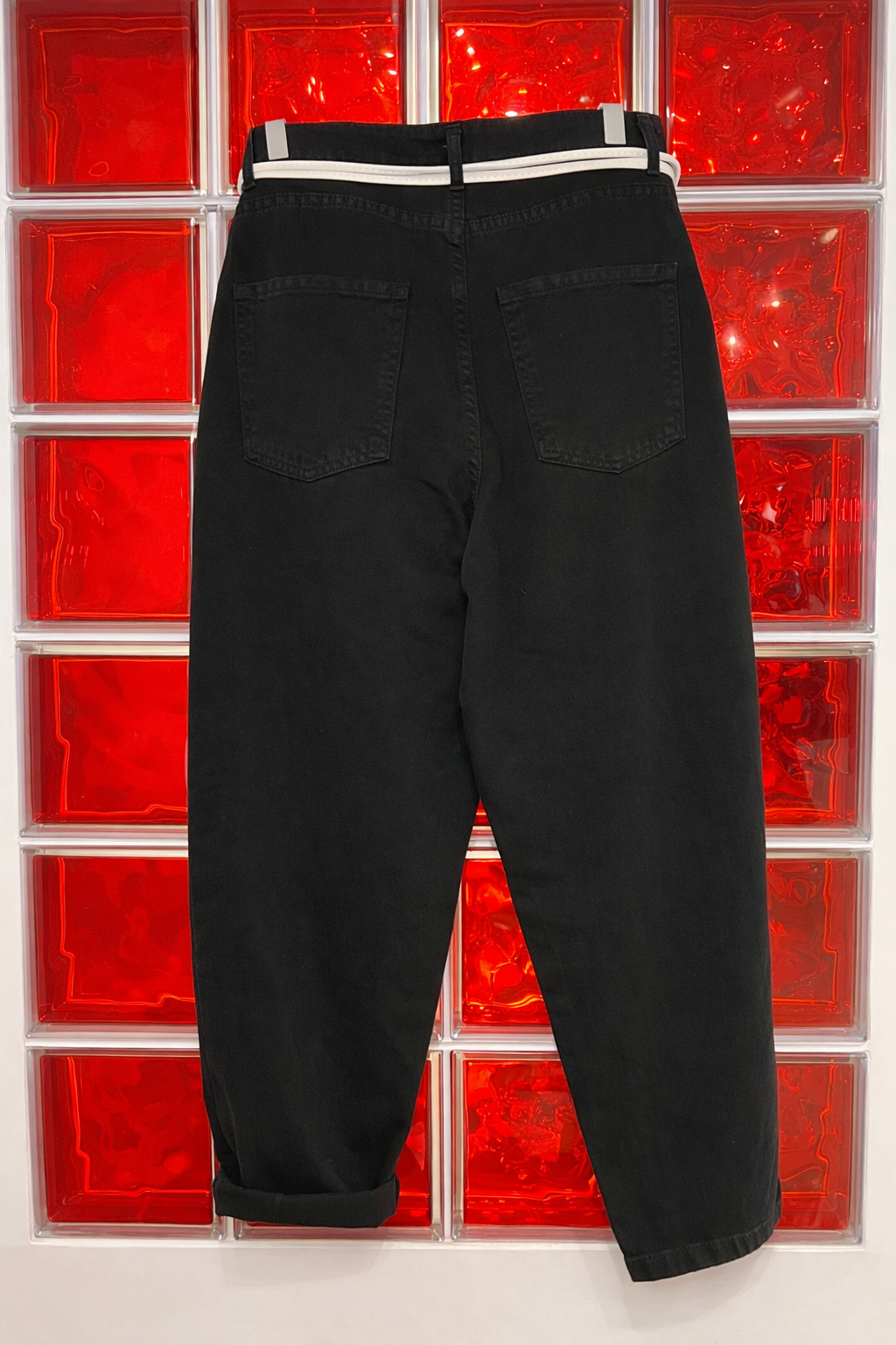 Jean noir coupe carotte