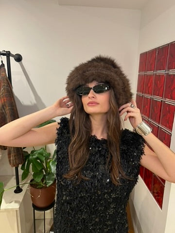 Chapeau en fausse fourrure