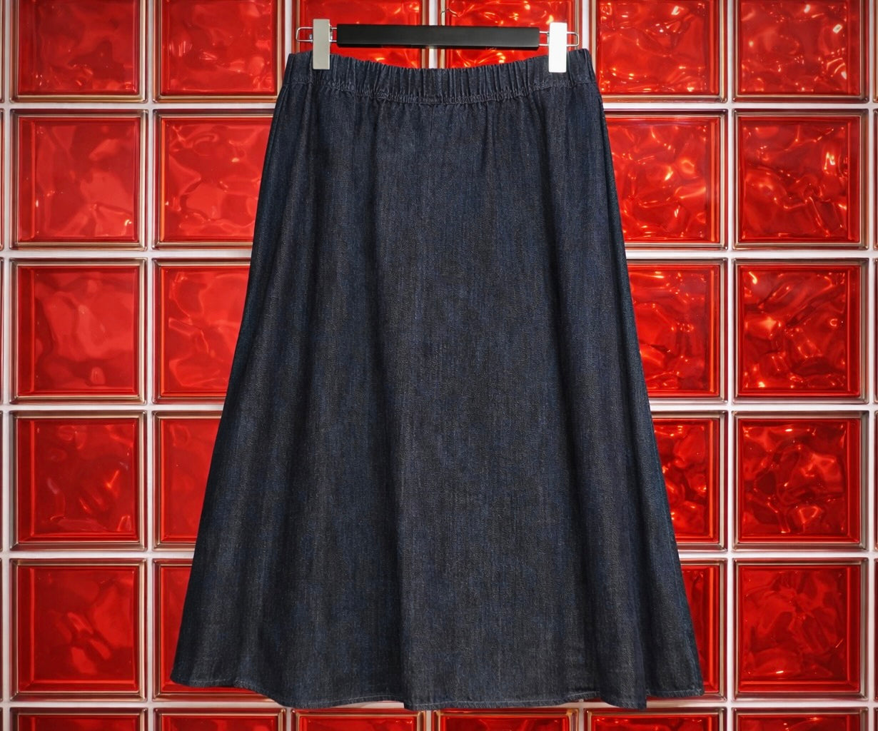 Jupe midi en denim