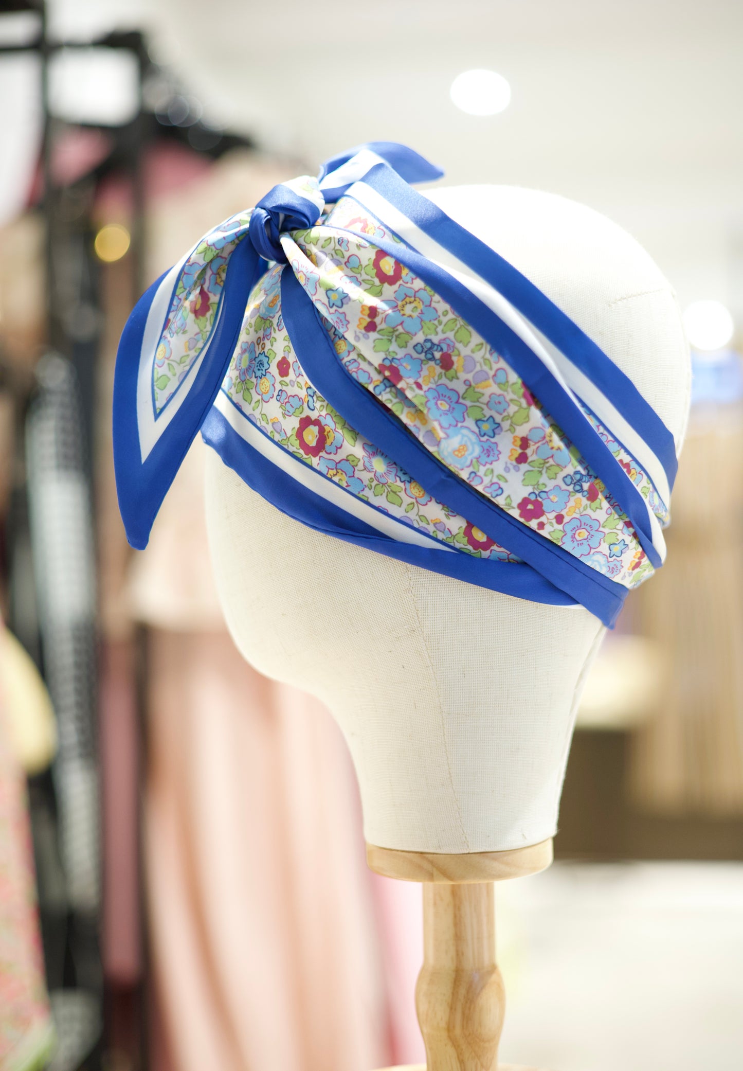 Bandeau foulard fleuri