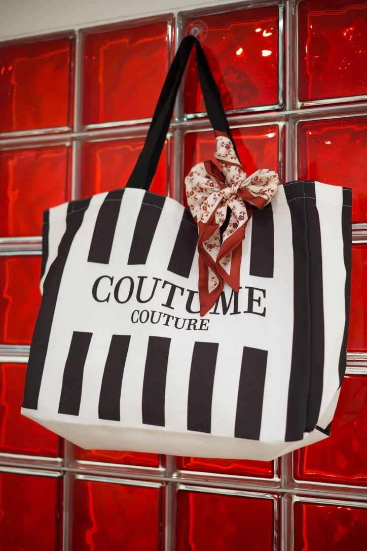 Tote bag rayé Coutume Couture