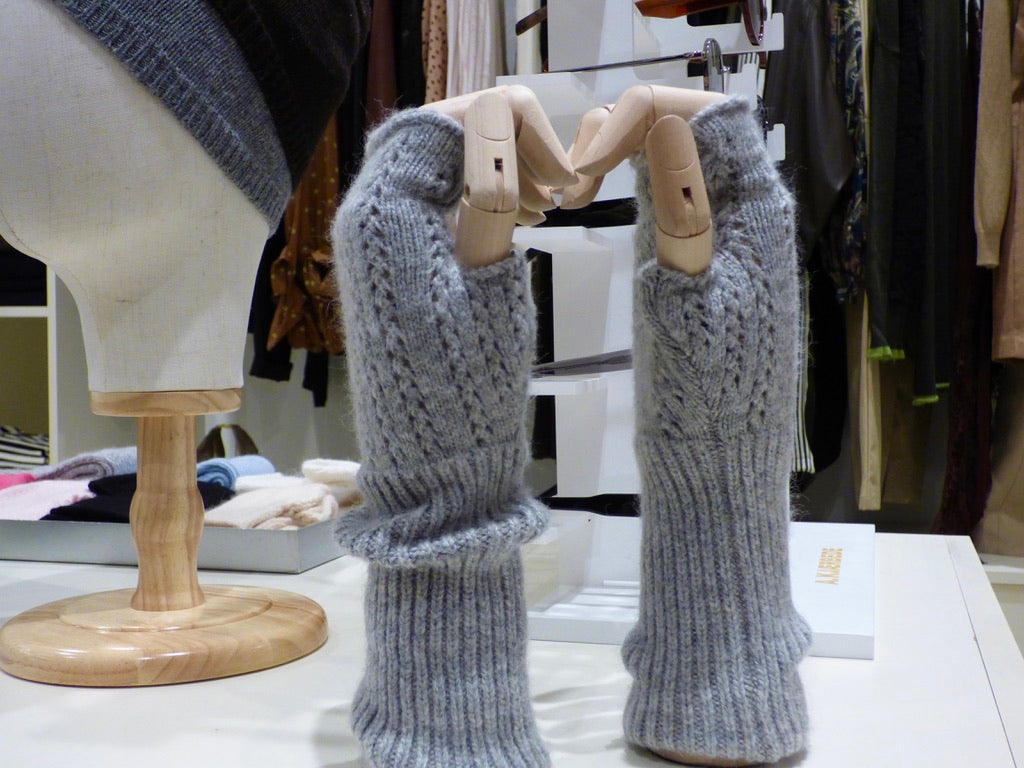 Mitaines mi-longues en maille