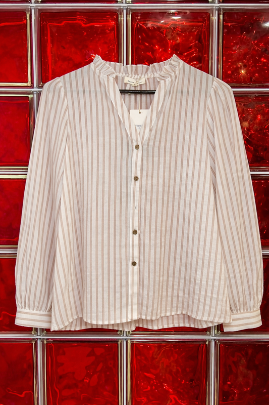 Chemise en coton rayé