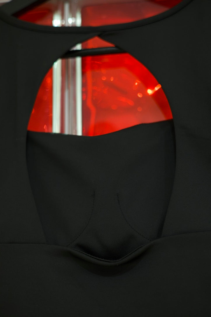 Brassière noire à dos ajouré