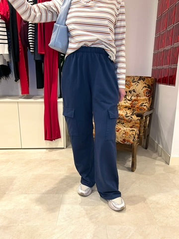 Jogging bleu marine esprit cargo