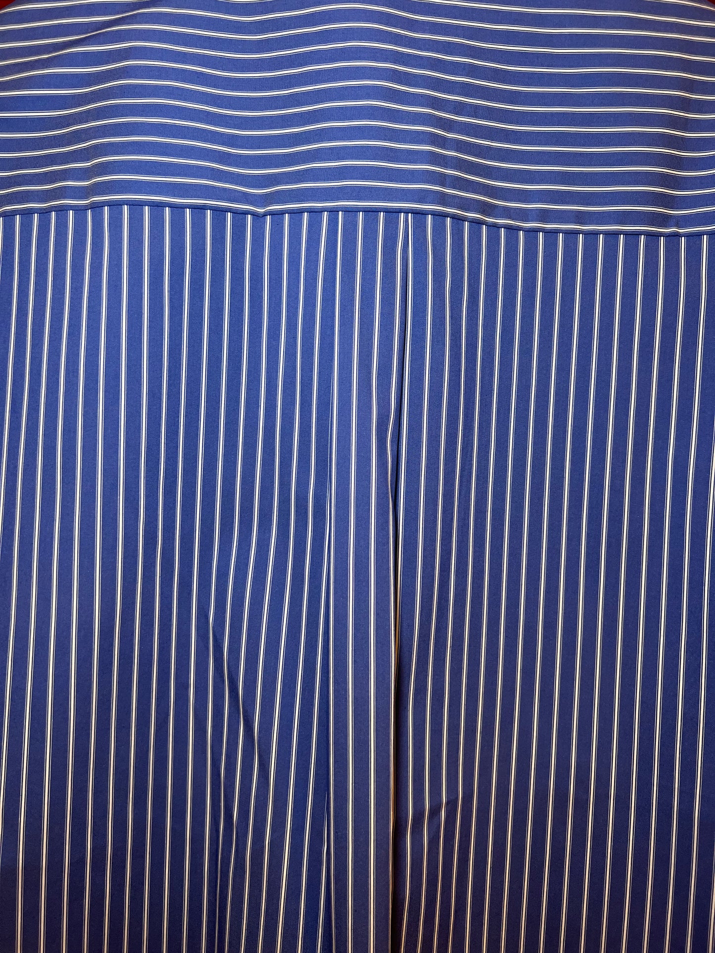 Chemise en coton rayée bleu & blanc
